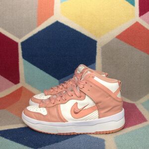 Nike Dunk High Up Shoes Women's Sail Light Madder Root DH3718-107 Sneakers -Sz 8